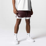 0662. Silver-Lite™ 2.0 5” Liner Short - Plum/White