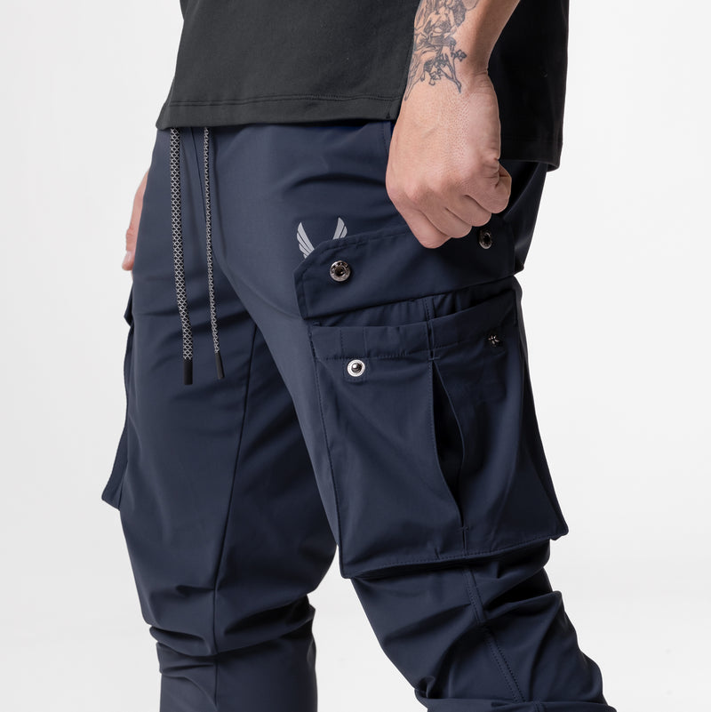 0437. TETRA-LITE™ Cargo High Rib Jogger - Navy Reflective