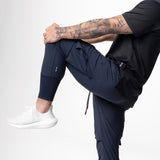 0437. TETRA-LITE™ Cargo High Rib Jogger - Navy Reflective