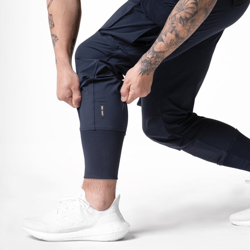 0437. TETRA-LITE™ Cargo High Rib Jogger - Navy Reflective