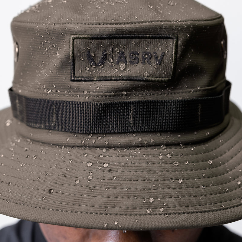 0718. Waterproof Vented Boonie Hat - Deep Taupe