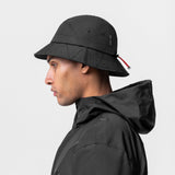 0672. Hipora® Bucket Hat - Black "Patch Logo"