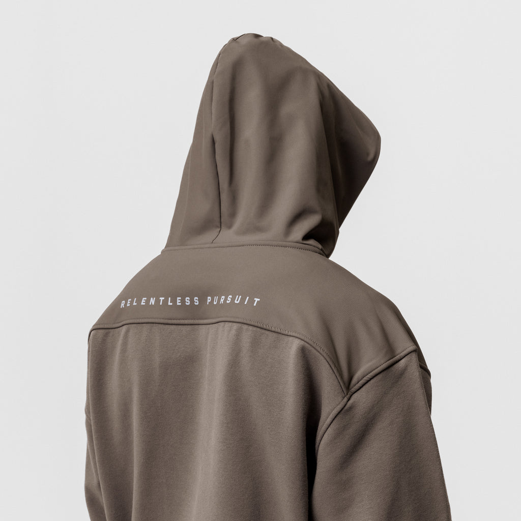 0714. Tech-Terry™ Waterproof Panel Hoodie - Deep Taupe – ASRV