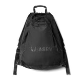 0505. Waterproof Rec Drawstring Backpack - Black/Black