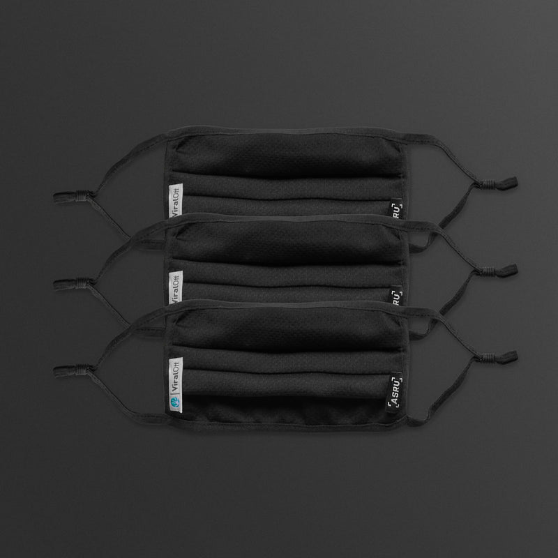 ViralOff® Reusable Mask (3 Pack) with Bag - Black