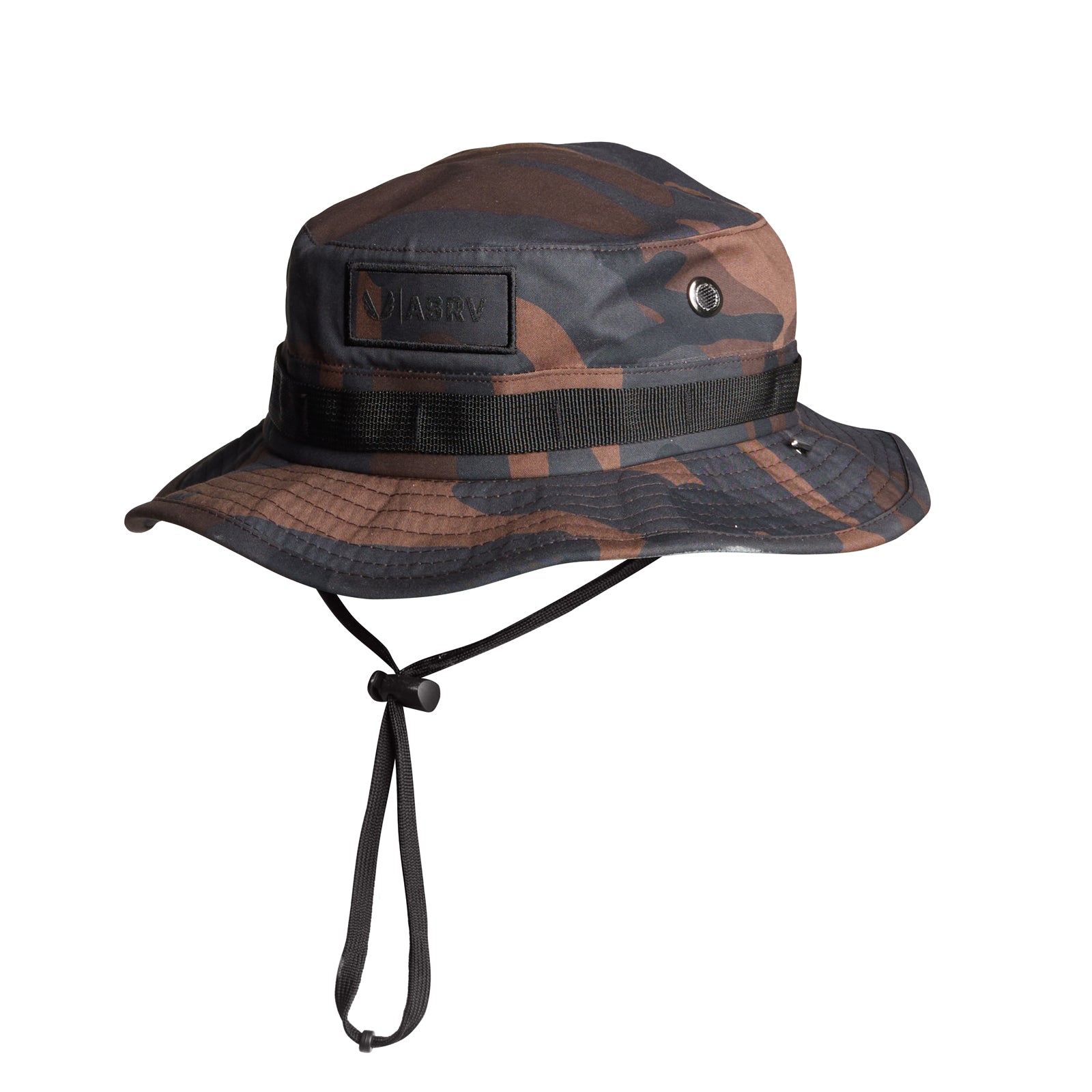 Flatlay Vented Boonie Hat in Rust Camo, front view