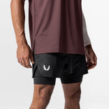 0662. Silver-Lite™ 2.0 5” Liner Short - Black/Black