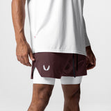 0662. Silver-Lite™ 2.0 5” Liner Short - Plum/White