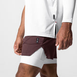 0662. Silver-Lite™ 2.0 5” Liner Short - Plum/White