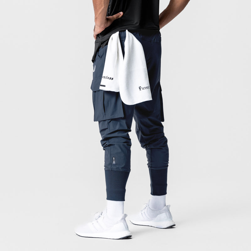 0437. TETRA-LITE™ Cargo High Rib Jogger - Navy