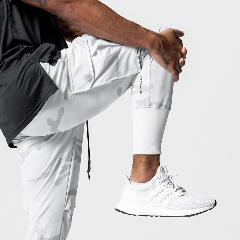 0437. TETRA-LITE™ Cargo High Rib Jogger - White Camo