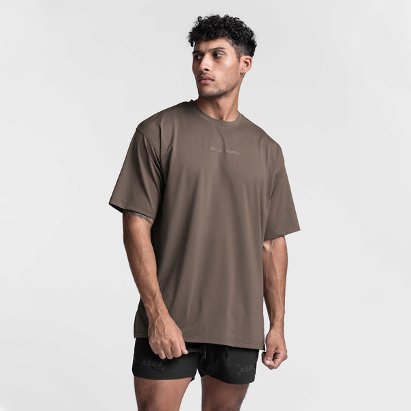 0517. Silver-Lite™ 2.0 Oversized Tee - Deep Taupe