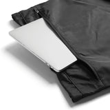 0505. Waterproof Rec Drawstring Backpack - Black/White