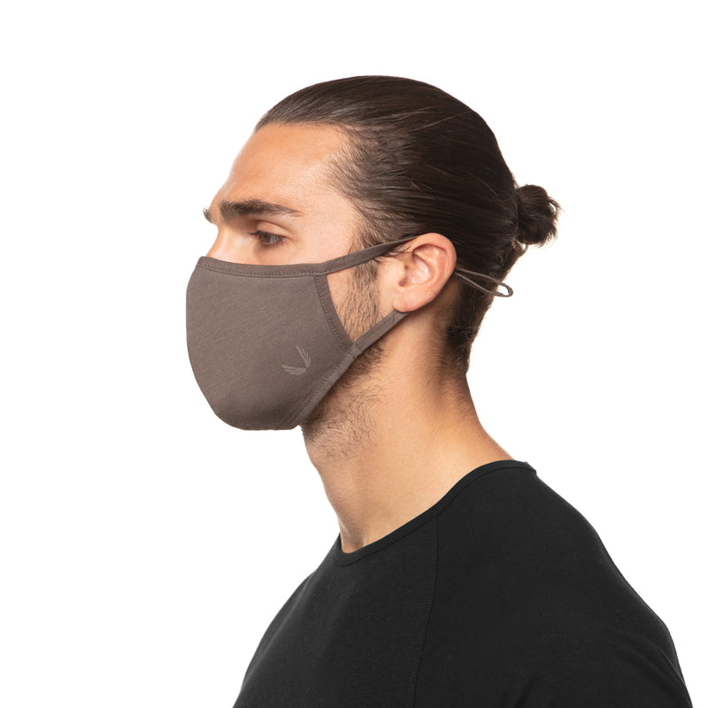 CottonPlus™ Mask (Pack of 2) - Deep Taupe