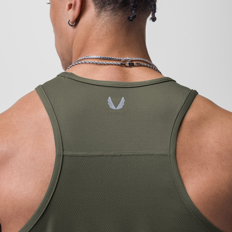 0754. AeroSilver® Training Singlet - Olive "OTWR"