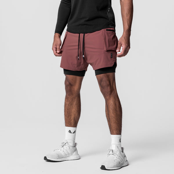 0651. Tetra-Lite™ 5” Liner Cargo Short - Red Earth