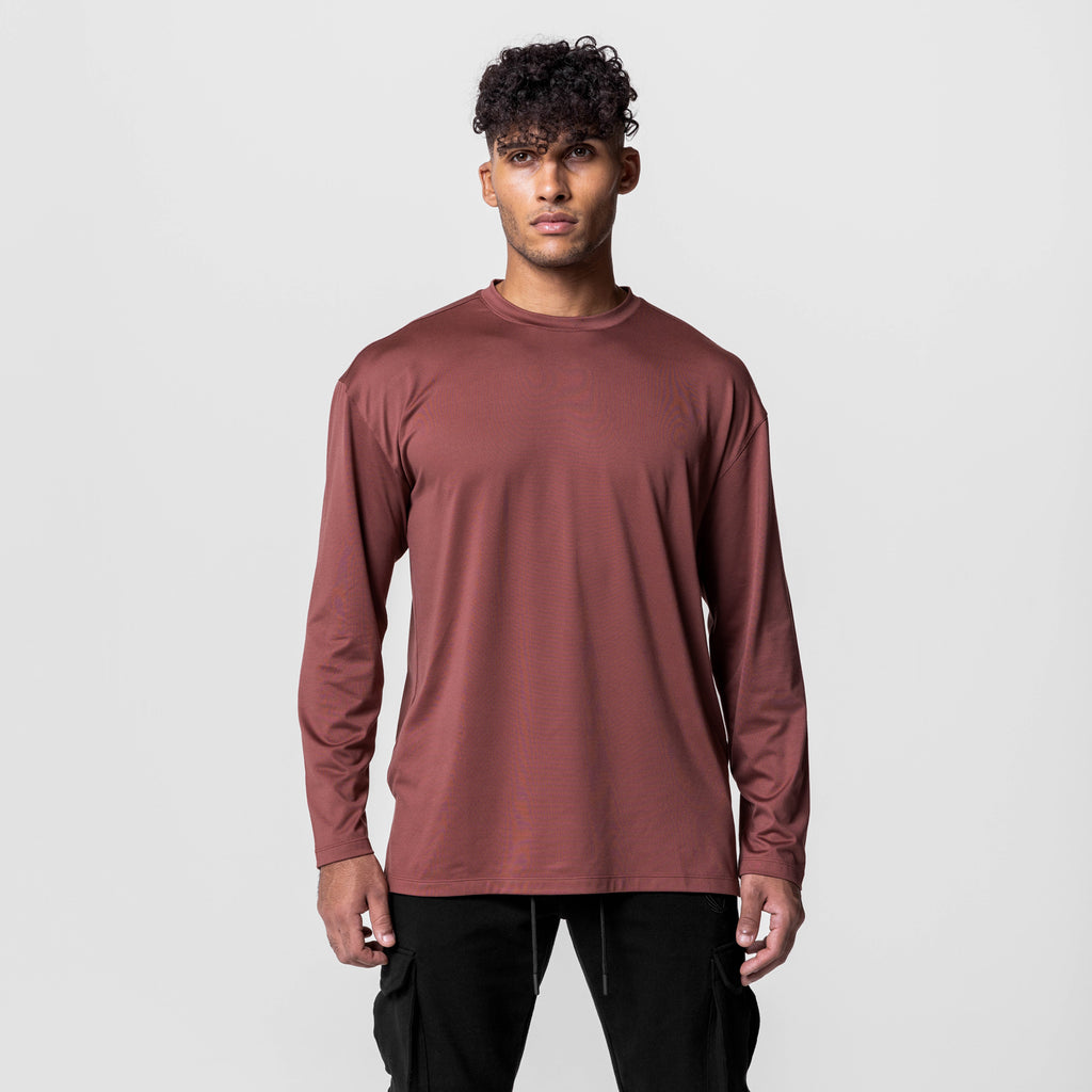 0650. Core Oversized Long Sleeve - Red Earth – ASRV