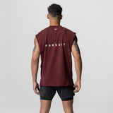 0617. CottonPlus™ Oversized Rocker Cutoff - Crimson Red "RP"