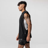 0617. CottonPlus™ Oversized Rocker Cutoff - Black/Black "RP"