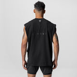 0617. CottonPlus™ Oversized Rocker Cutoff - Black/Black "RP"