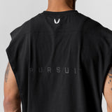 0617. CottonPlus™ Oversized Rocker Cutoff - Black/Black "RP"