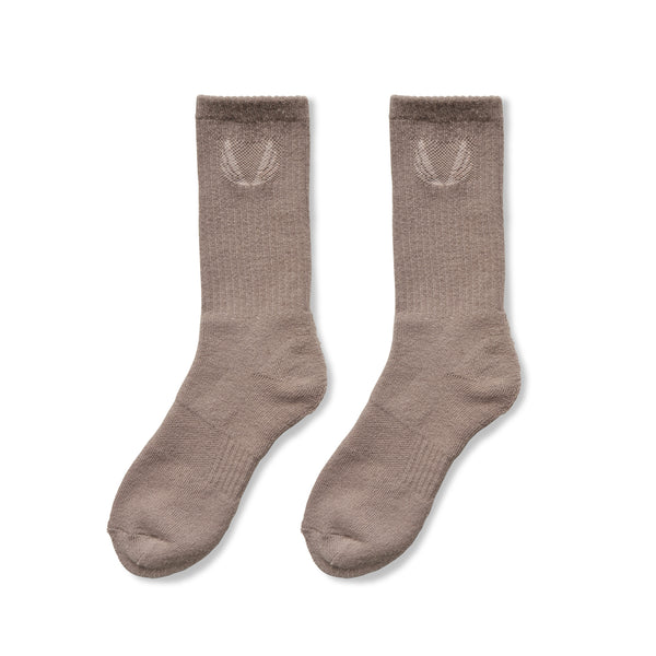 Essential Crew Socks (3 Pair) - Deep Taupe