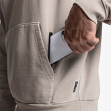 0597. Stone Washed Tech Hoodie - Chai