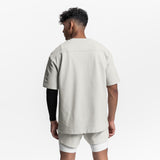 0602. Stone Washed Oversized Tee - Faded Stone