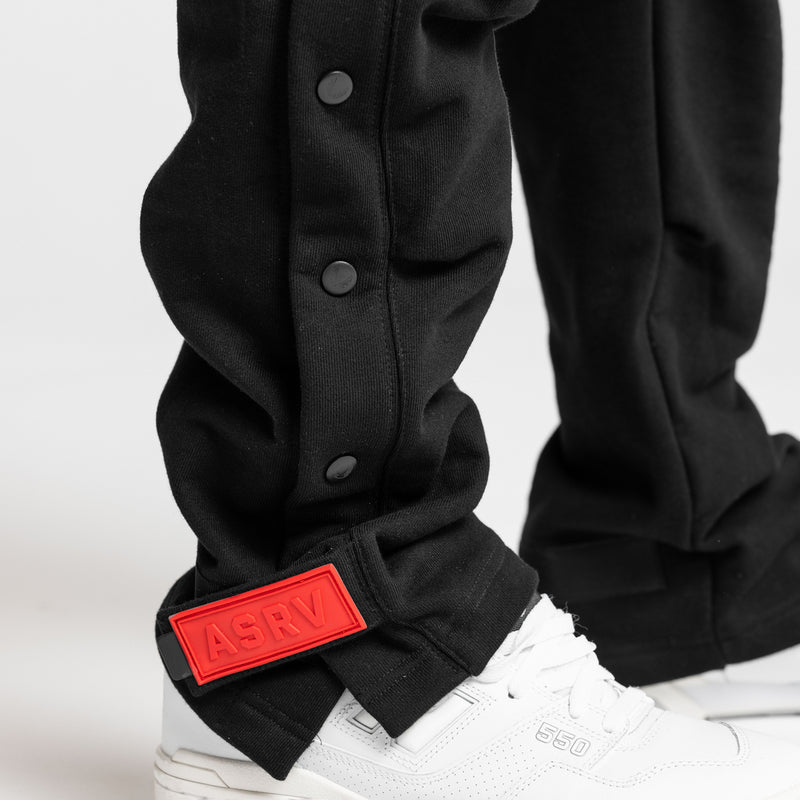 0625. French Terry Technical Snap Jogger - Black