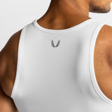 0619. Nano-Mesh Slim Fit Tank Top - White