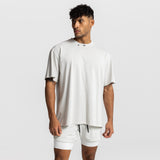 0669. Technical Essentials Relaxed Tee - Faded Stone