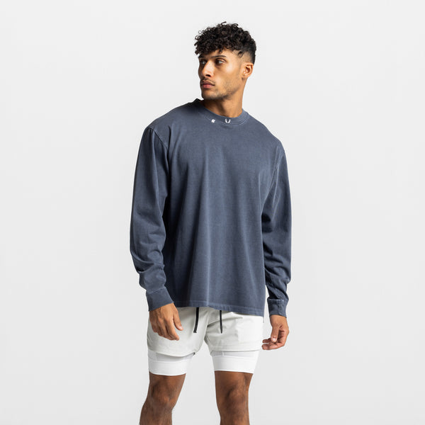 0670. Technical Essentials Relaxed Long Sleeve - Faded Navy