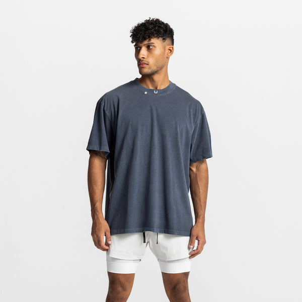 0669. Technical Essentials Relaxed Tee - Faded Navy