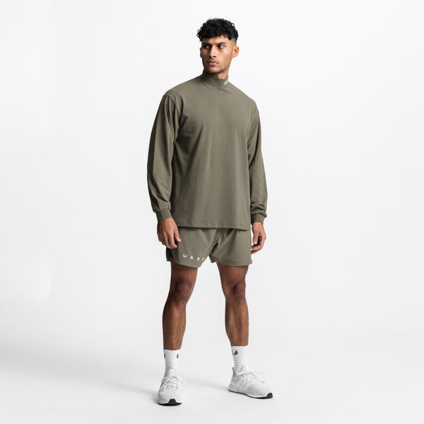 0559. CottonPlus™ Mock Neck Long Sleeve - Faded Olive