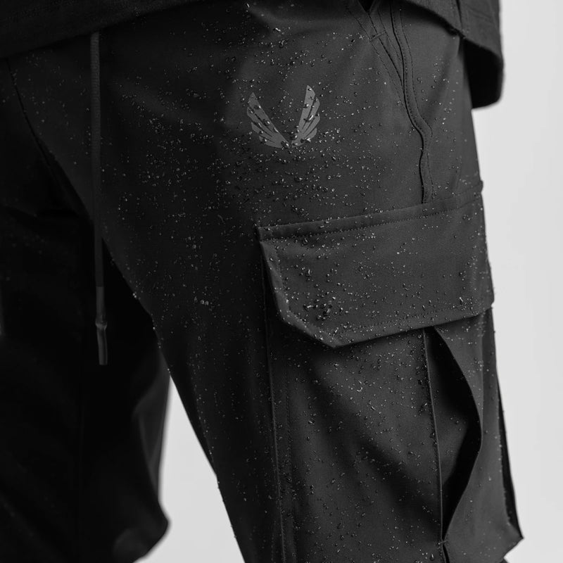 0437. TETRA-LITE™ Cargo High Rib Jogger - Black
