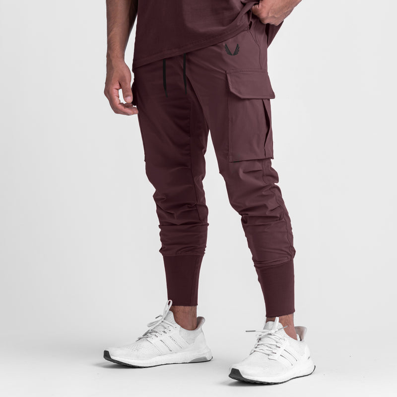 0437. TETRA-LITE™ Cargo High Rib Jogger - Faded Plum