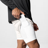 0662. Silver-Lite™ 2.0 5” Liner Short - Stone/White